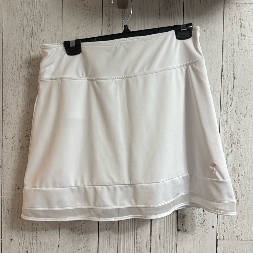 Golftini Women's Pull-on Mesh trim Skort